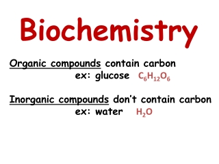 Biochemistry