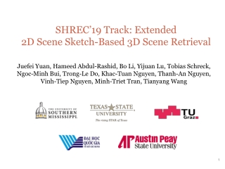 SHREC’ 19 T rack : Extended 2D Scene Sketch-Based 3D Scene Retrieval