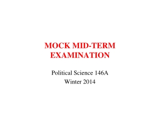 MOCK MID-TERM EXAMINATION