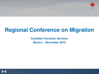 Regional Conference on Migration