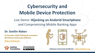 Cybersecurity and Mobile Device Protection