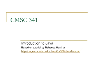 CMSC 341