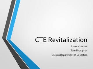 CTE Revitalization