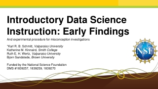 Introductory Data Science Instruction: Early Findings