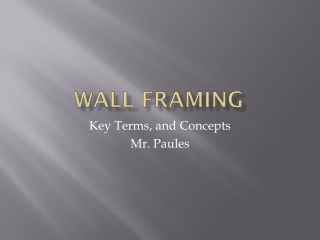 Wall Framing