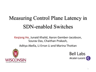 Measuring Control Plane Latency in SDN-enabled Switches