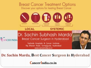 Dr. Sachin Marda, B est C ancer S urgeon i n H yderabad