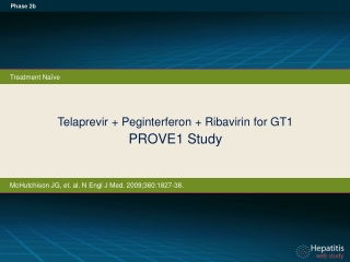 Telaprevir + Peginterferon + Ribavirin for GT1 PROVE1 Study