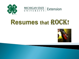 Resumes that ROCK !