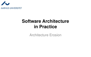 Software Architecture in Practice