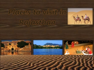 Places to visit in Rajasthan