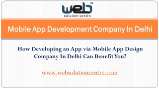 Mobile App Design Company In Delhi