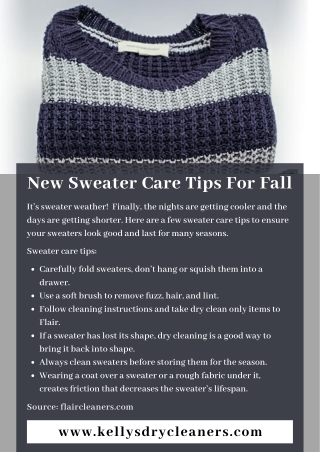 New Sweater Care Tips For Fall