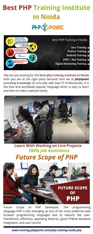 PHP Training Institute in Noida