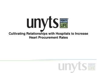 Cultivating Relationships with Hospitals to Increase Heart Procurement Rates