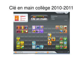 Clé en main collège 2010-2011