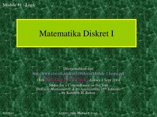 Matematika Diskret I