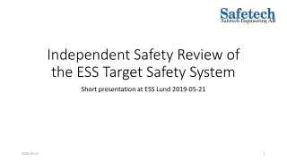Independent Safety Review of the ESS Target Safety System