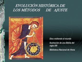 EVOLUCIÓN HISTÓRICA DE LOS 	MÉTODOS	DE 	AJUSTE