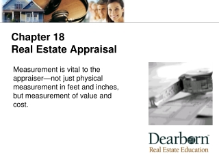 Chapter 18 Real Estate Appraisal