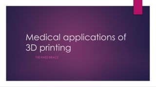Medical applications of 3D printing