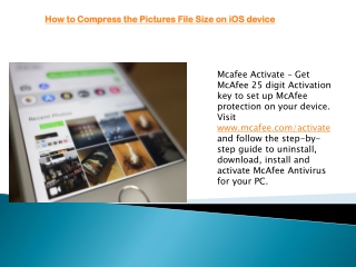 How to Compress the Pictures File Size on iOS device