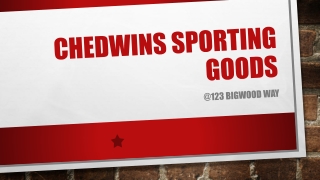 Chedwins sporting goods