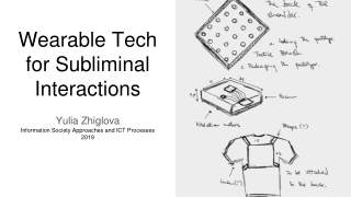 Wearable Tech for Subliminal Interactions