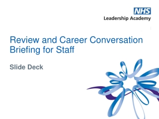 Review and Career Conversation Briefing for Staff