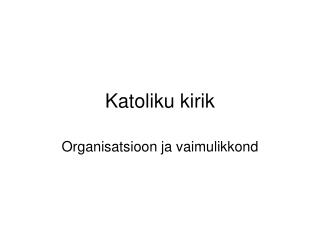 Katoliku kirik