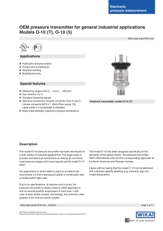 OEM Pressure Transmitter Supplier | Seeautomation & Engineers