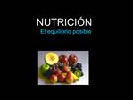 NUTRICI N