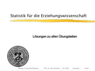 Statistik für die Erziehungswissenschaft