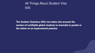 All Things About Visa Subclass 500