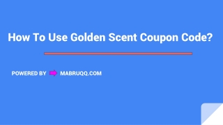 Golden Scent Discount Code: 30% Off Coupons & Offers