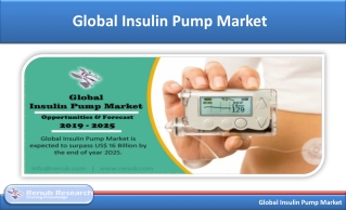 Global Insulin Pump Market, User & Forecast 2019-2025