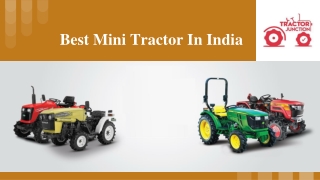 Best Mini Tractor in India