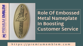 Embossed Metal Nameplates | For Boosting Brand Recognition