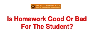 Is Homework Good Or Bad For The Student?