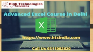 Advanced Excel Training in Delhi