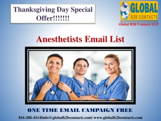 Anesthetists Email List