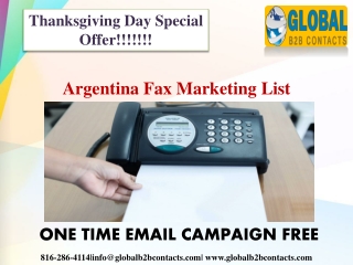Argentina fax marketing list