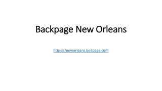 Backpage New Orleans