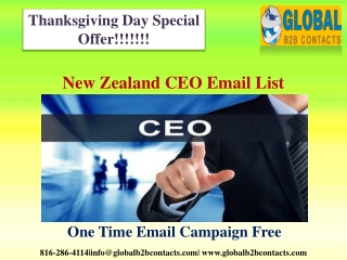 New Zealand CEO Email List