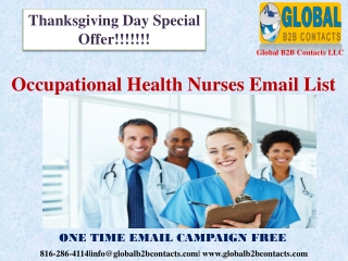 Occupational Health Nurses Email List