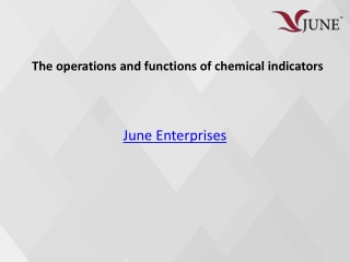 The operations and functions of chemical indicator