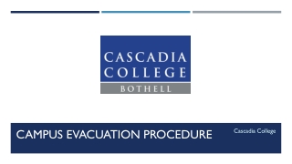 Campus evacuation procedure