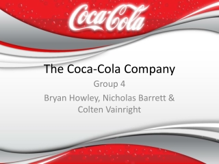 PPT  The CocaCola Company PowerPoint Presentation, free download  ID