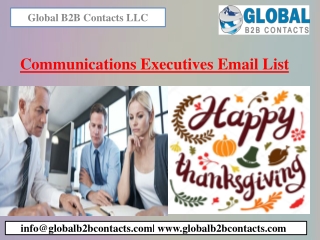 Communications Executives Email List