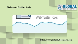 Webmaster Mailing leads